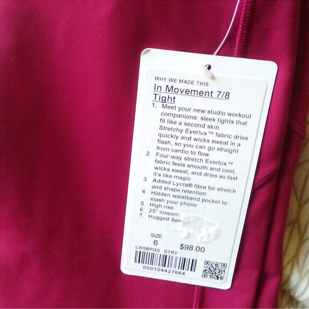 Lululemon In Movement legging - Picture 5 of 5